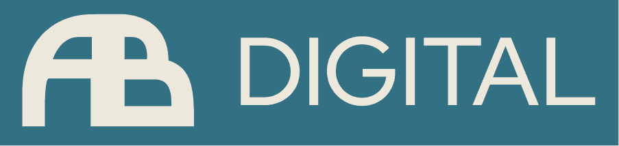 logo ab digital horzontal light on teal@4x
