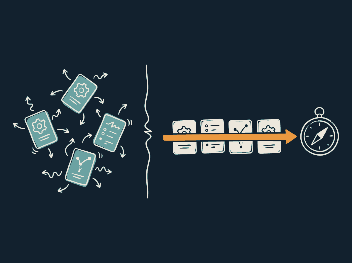 Busy work in every direction versus work in sequence